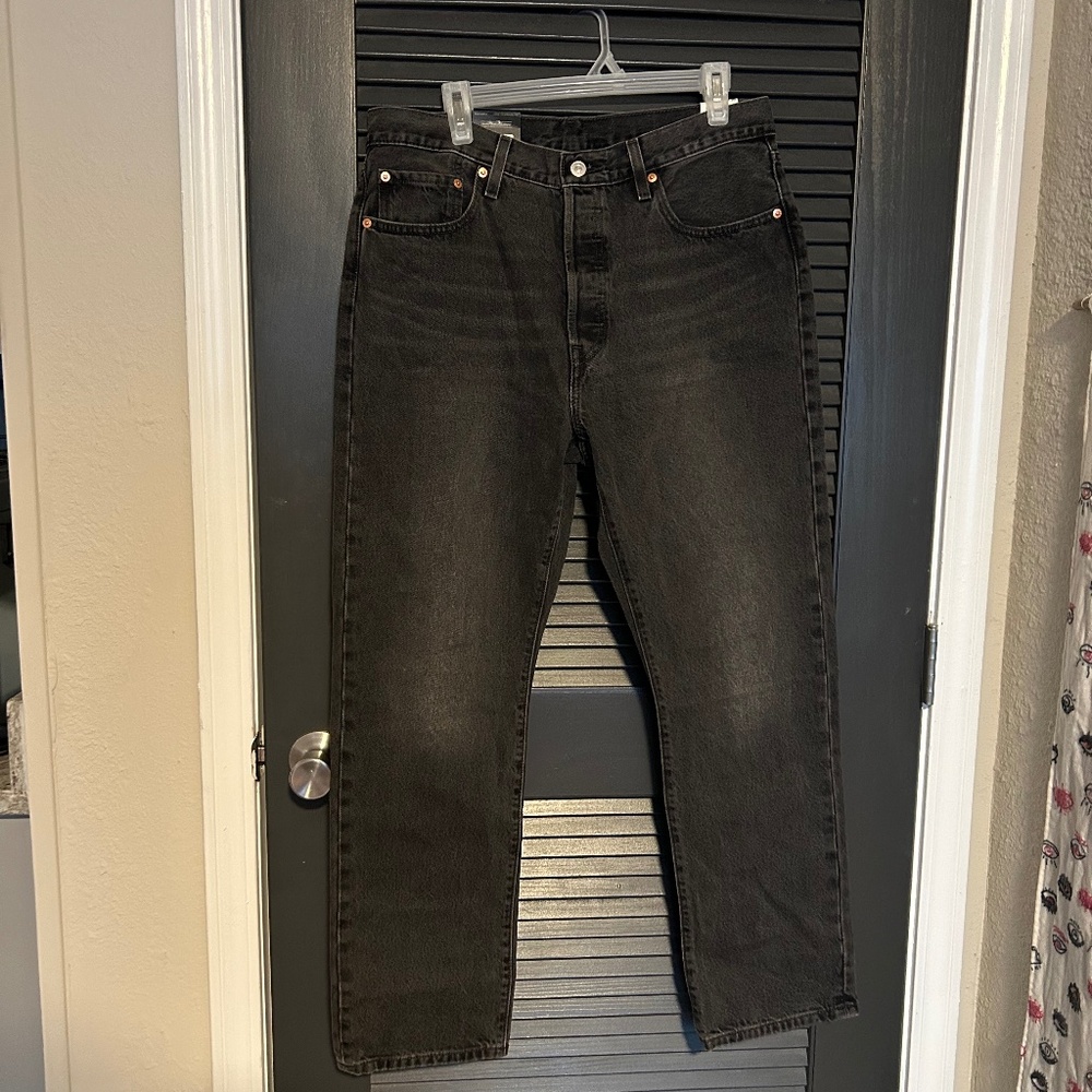 Levi 501 ORIGINAL FIT WOMEN'S JEANS Black Wash (Women’s) 33x30